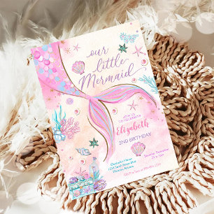 Convite para Festa de Aniversário de Sereia