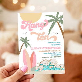 Convite para Festa de Aniversário de Surf