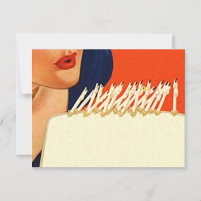 Convite para Festa de aniversário de Velas (Frente)