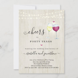 Convite para Festa de Aniversário de Vinho