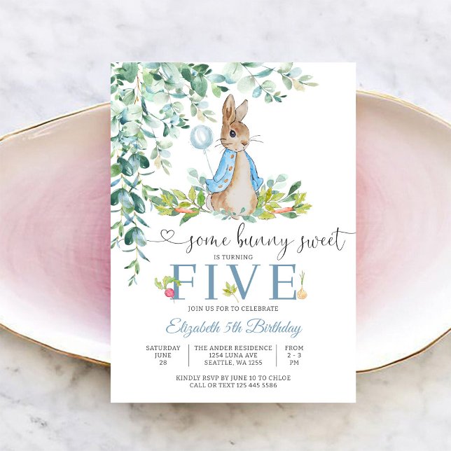 Convite para Festa de Aniversário do Bunny (Criador carregado)