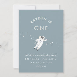 Convite para Festa de aniversário Espacial para Cr
