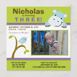 Convite para Festa de aniversário personalizada Hi