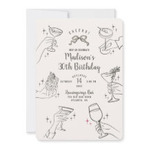 Convite para Festa de aniversário Retroativa do Pa