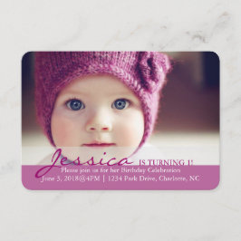 Convite para Festa de aniversário| Virando 1!