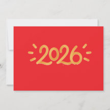 Convite para Festa de Ano Novo Lunar 2026 - Vermel