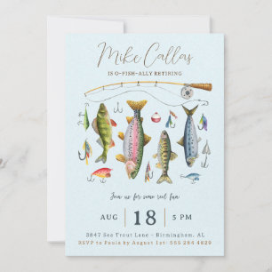 Convite para Festa de Aposentadoria de Pesca