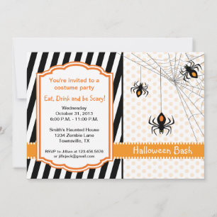 Convite para Festa de Aranha