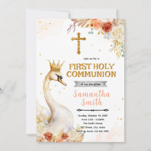 Convite para Festa de Batismo da Princesa Cisne