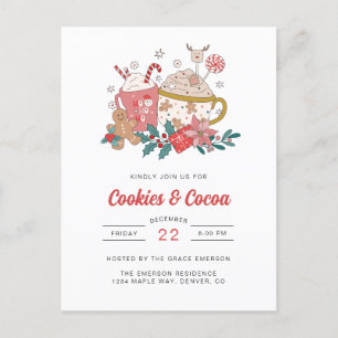 Convite para Festa de Biscoitos e Cacau