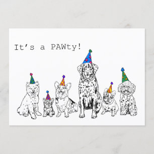 Convite para Festa de Cachorro