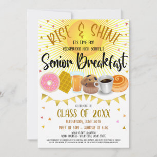 Convite para Festa de Café da Manhã para Alunos do