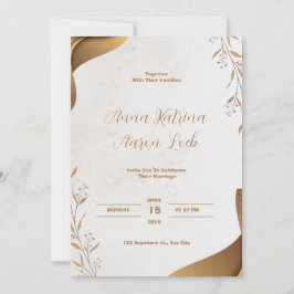 Convite para Festa de casamento de Castanho
