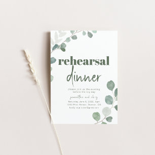 Convite para Festa de casamento de Janto de ensaio