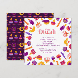 Convite para Festa de Celebração do Diwali