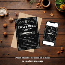 Convite para Festa de Cerveja Artesanal | Cervejar