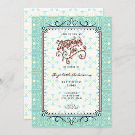 Convite para Festa de Chá da Tarde Caprichosa