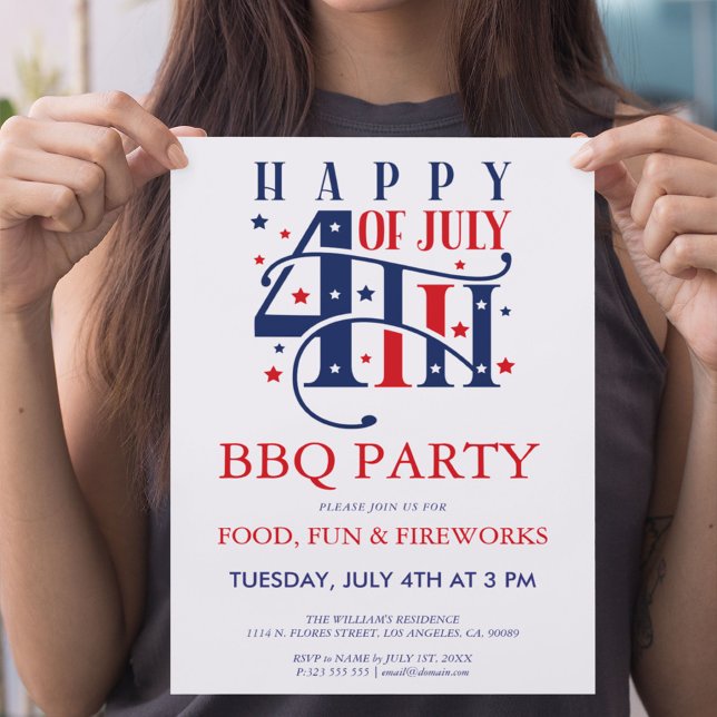 Convite para Festa de Churrasco e Fogos de Artifíc (Criador carregado)