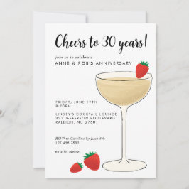 Convite para Festa de Cocktail de Aniversário