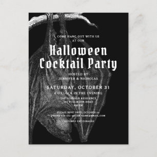 Convite para Festa de Cocktail de Halloween de Mor