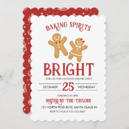 Convite para Festa de Confeitaria de Biscoitos de 