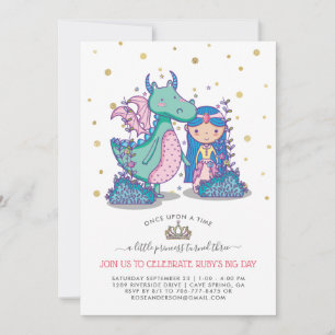 Convite para Festa de Conto de Fadas Princesa &