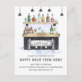 Convite para Festa de Coquetel Virtual