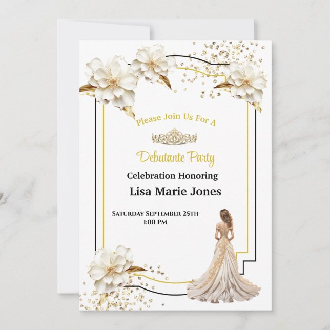 Convite para Festa de Debutante (Frente)