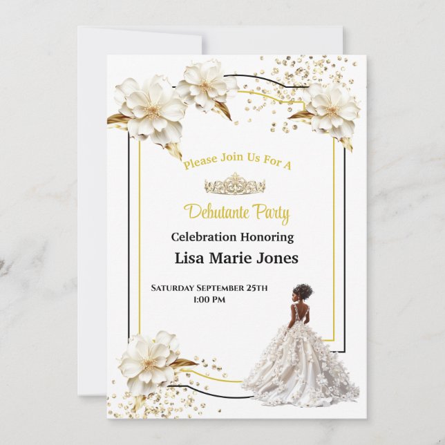 Convite para Festa de Debutante (Frente)