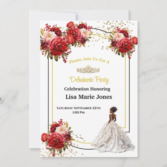 Convite para Festa de Debutante (Frente)