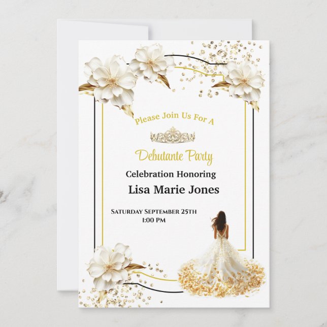 Convite para Festa de Debutante (Frente)