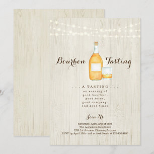 Convite para Festa de Degustação de Bourbon
