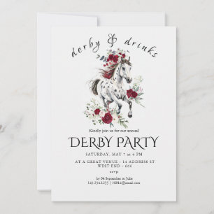 Convite para Festa de Derby – Cabeça de Cavalo Flo