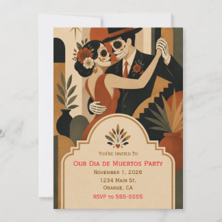 Convite para Festa de Dia de Muertos