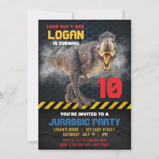 Convite para Festa de Dinossauro