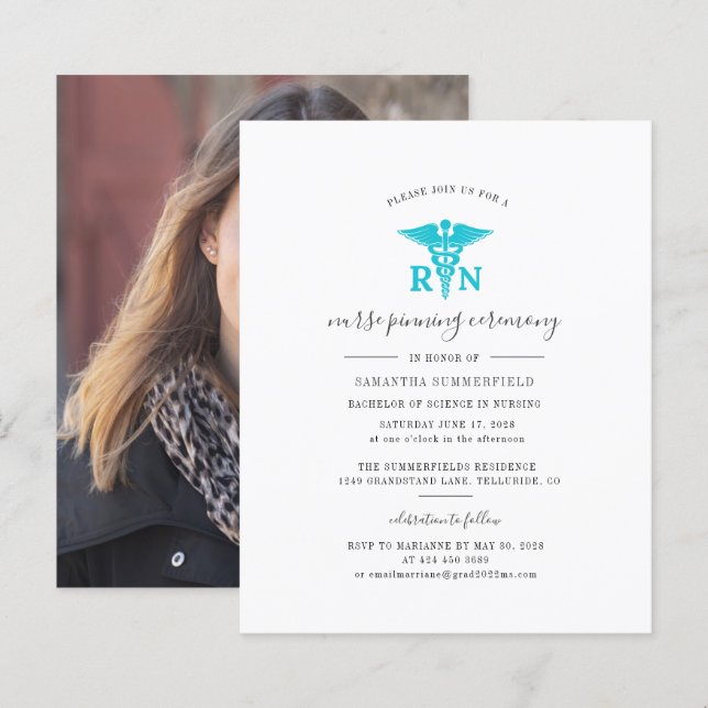 Convite para Festa de Entrega de Alfinete de Enfer (Frente/Verso)