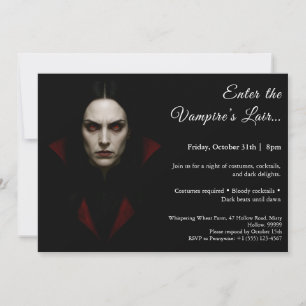 Convite para Festa de Fantasia de Halloween - Rain
