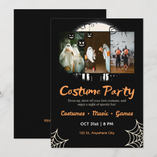 Convite para Festa de Fantasias de Halloween