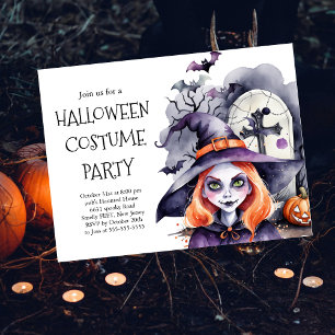 Convite para Festa de Fantasias de Halloween   Ass