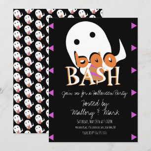 Convite para Festa de Fantasmas de Halloween
