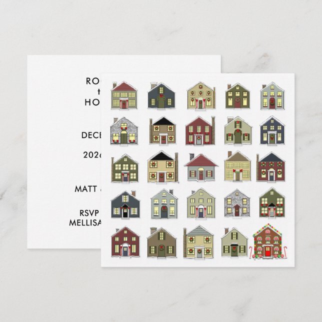 Convite para Festa de Feriado (Frente/Verso)