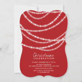 Convite para Festa de Feriado de Chic Sparkles de 