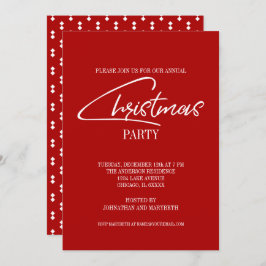 Convite para Festa de Feriado de Script de Natal N