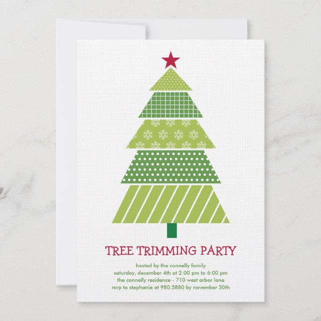 Convite para Festa de Férias da Árvore de Natal Mo (Frente)