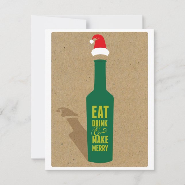 Convite para Festa de Férias de Provando de Vinho  (Frente)