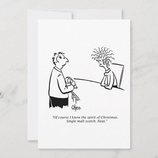 Convite para festa de férias - Espírito do Natal (Frente)