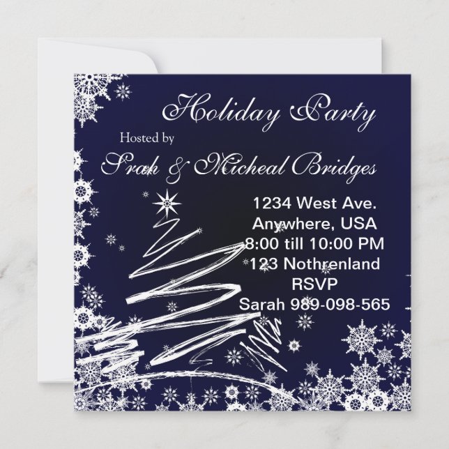 Convite para Festa de Férias Férias da Noite de St (Frente)