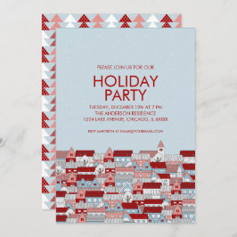 Convite para Festa de Férias na Vila de Natal