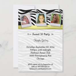 Convite para Festa de Fita de Fita Amarela de Faix