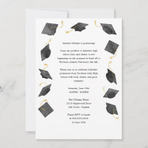Convite para Festa de Formatura com Tocas de Gradu